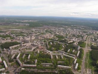 Фото Ангарска с высоты.