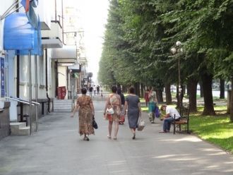 Улица в центре Нальчика.