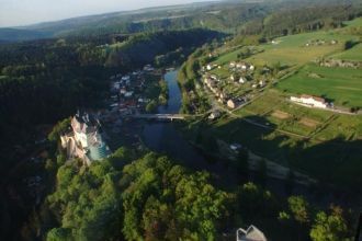 Город Штернберк с высоты птичьего полета