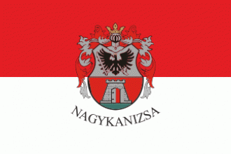 Флаг города Надьканижа.