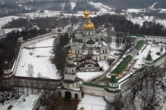 Зимняя Истра с высоты птичьего полета