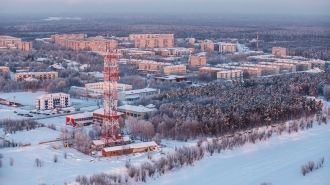 Стрежевой с высоты.
