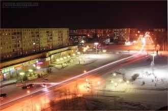 Стрежевой ночью.