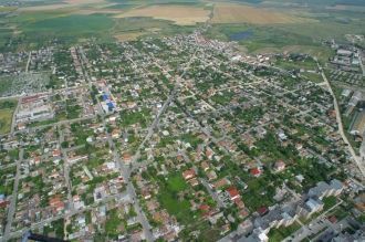 Вид с высоты на город Мангалия.
