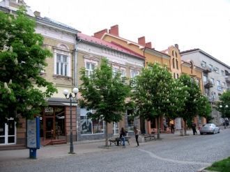 На улице города Мукачево.