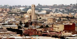 Эритрея с центральным городом Асмэра.
