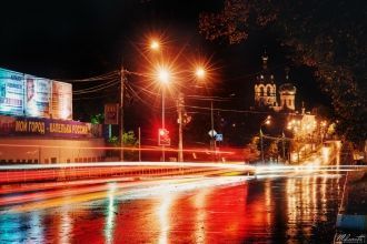 Ночной вид города Раменское