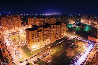 Ночное Раменское, вид сверху