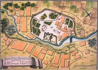 План Белой Церкви в 1769 году.
