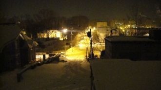 Жигулевск - ночной город.