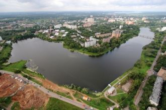 Пушкино с высоты птичьего полета