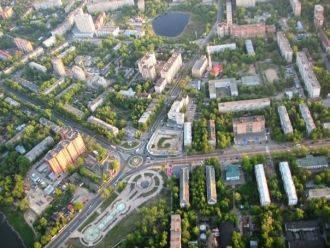 Пушкино с высоты