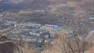 Город Дальнегорск и вид на доталитовый к