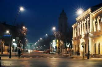 Ночные улицы Шабаца