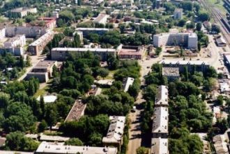 Город Балашов с высоты.