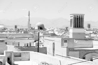 Старая фотография города Йезд.