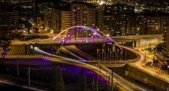 Ночной город Урмия.