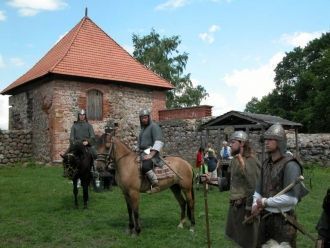 Реконструкторы в Тракайском Замке.