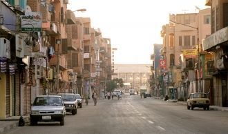 На улице города Луксор.