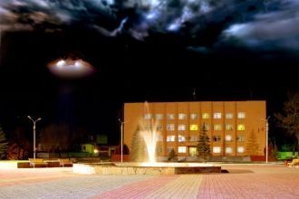 Миллерово ночью.