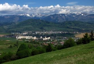 Панорама города Брезно.