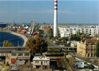 Вид с высоты на Комарно