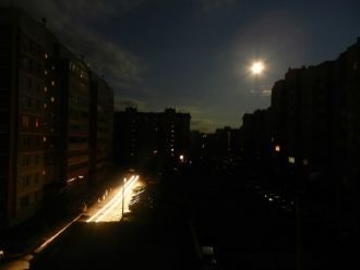 Ночной город Тейково, Ивановская область