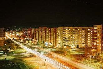 Ночной Саяногорск