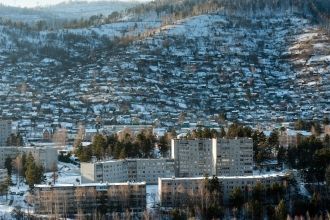Саяногорск с высоты