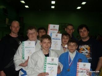 Местные спортсмены.