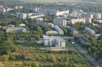 Вид на город Муром, Россия.