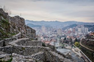 Вид с крепости на город.