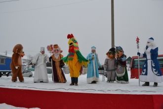 Театрализованное открытие снежных городк