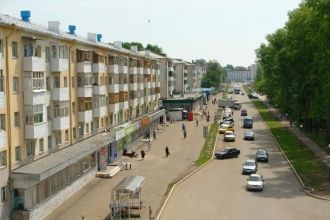 Ул. Ленина в городе Нефтекамск.