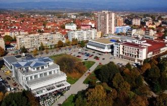 Лесковац с высоты птичьего полета