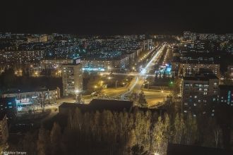 Ночной город Новоуральск, Свердловская о