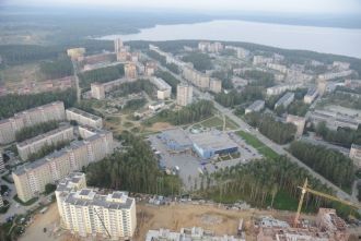 Город Новоуральск с высоты.