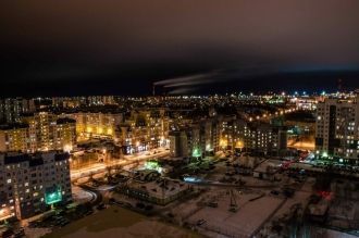 Нижневартовск ночью