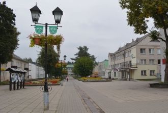Литва. Варена. Городские улицы.