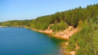 Водохранилище близ Огре.