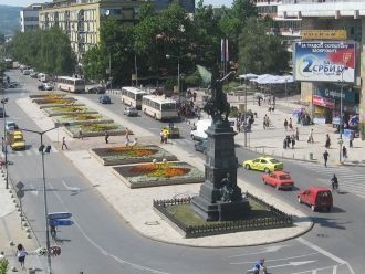 Улица в центре Крушеваца.