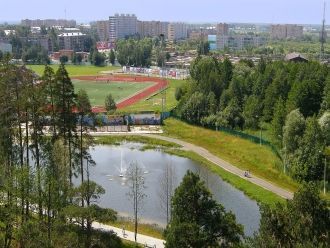 Шатура с высоты птичьего полета