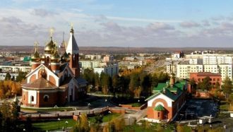Ноябрьск с высоты