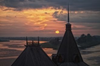 Вечер в Городце.