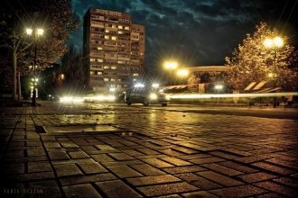 Ночной Бердянск.