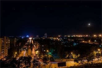 Ночной Бердянск.