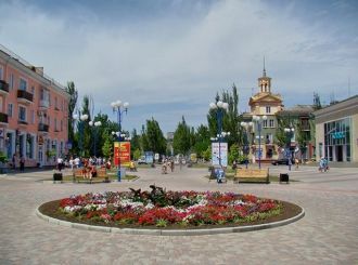 Центр города. Бердянск, Украина.