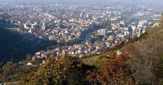 Город Асеновград с высоты.
