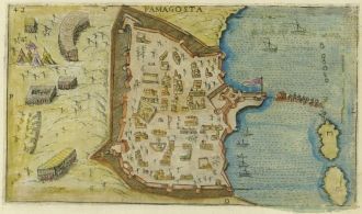 Карта Фамагусты, 1 августа 1571.