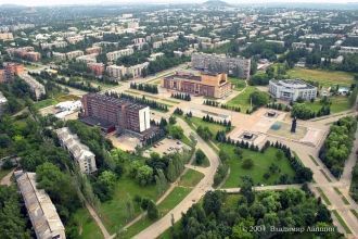 Горловка с высоты.